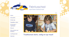 Desktop Screenshot of fabritiusschool.nl