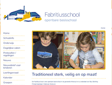 Tablet Screenshot of fabritiusschool.nl